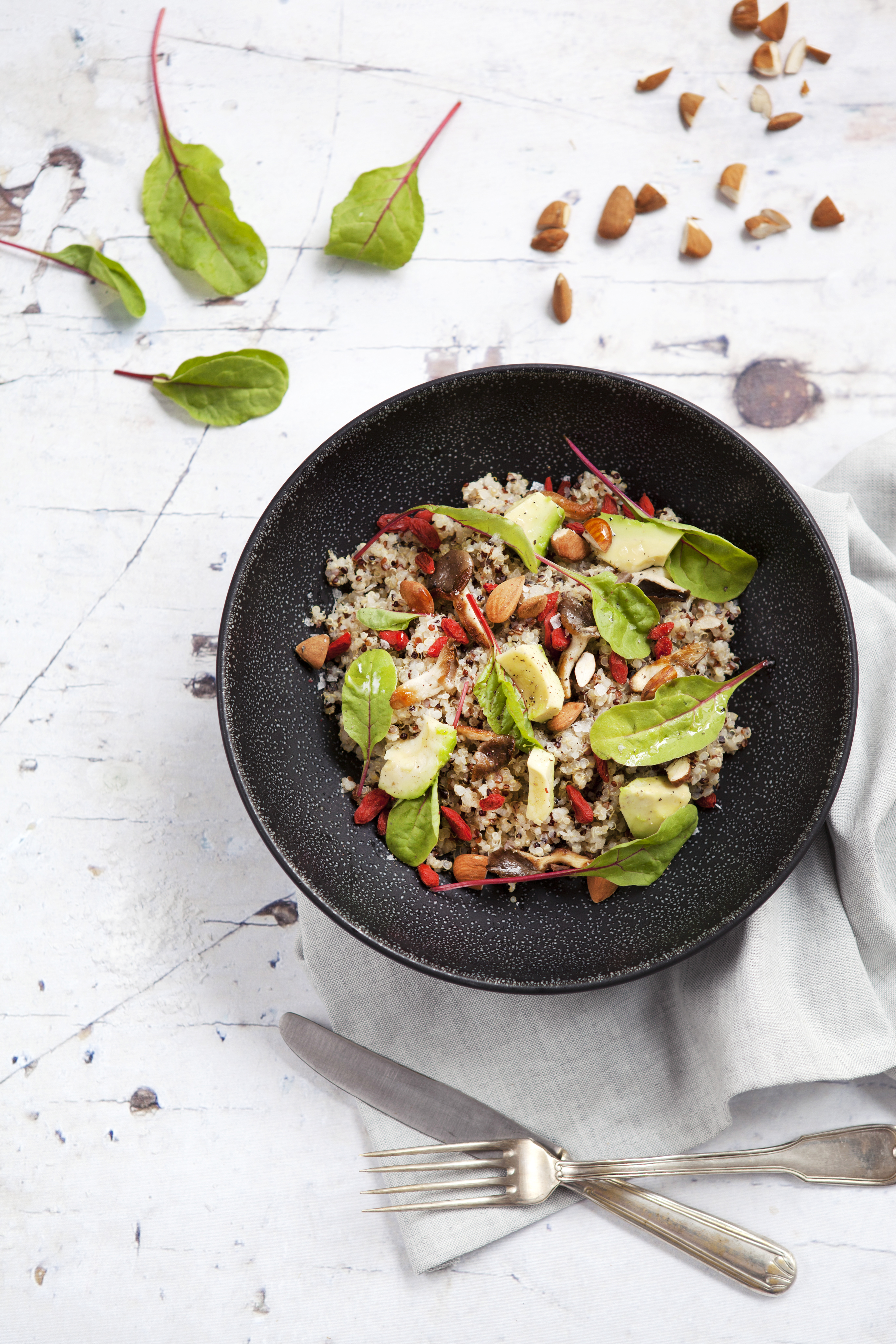 Quinoa-Superfood-Salat mit Shiitake Pilzen - Foodtastic
