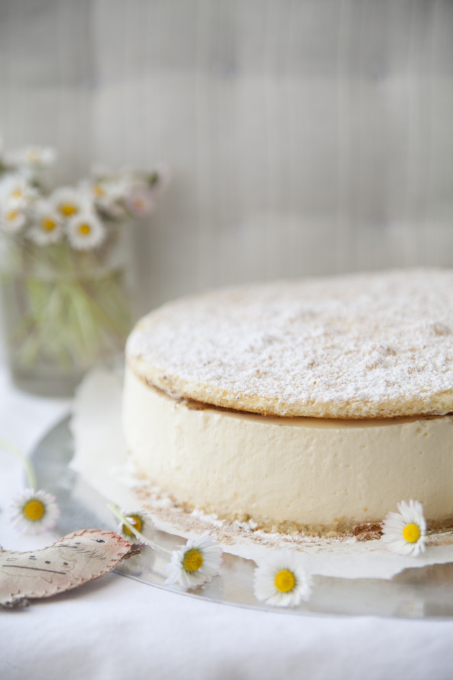 Luftig, leichte Topfen-Sahne Torte