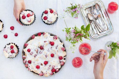 Bild für Kirsch Baiser Kuchen