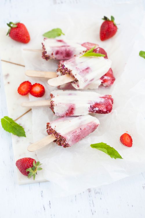 Bild für Kokos-Beeren Ice Pops